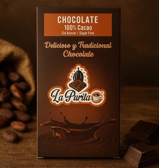 Barra pura de chocolate